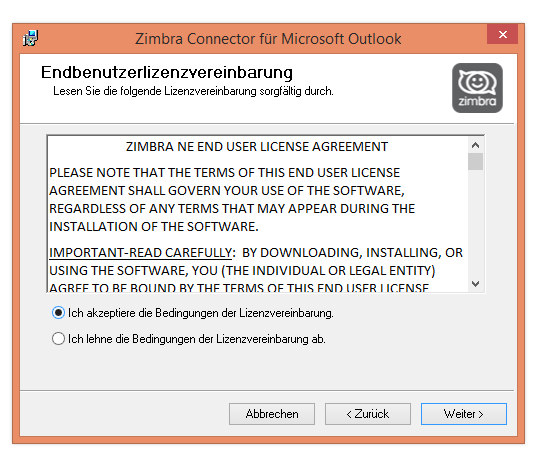 zimbra outlook connector 2010