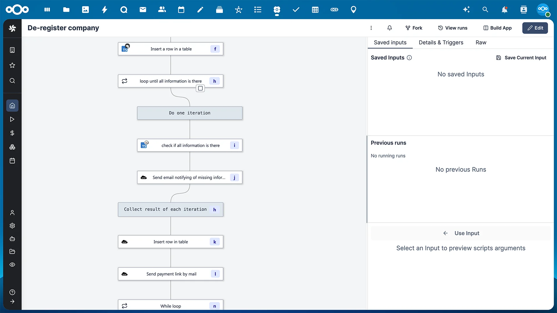 Nextcloud Flow